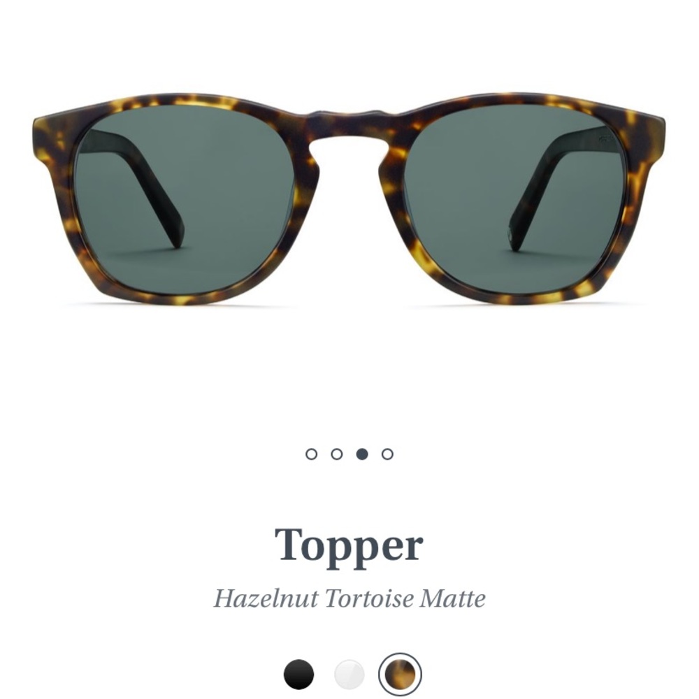 Topper
Hazelnut Tortoise Matte warby Parker sunglasses